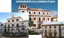 Ayuntamientos de la comarca de Baza. Fotos: PA